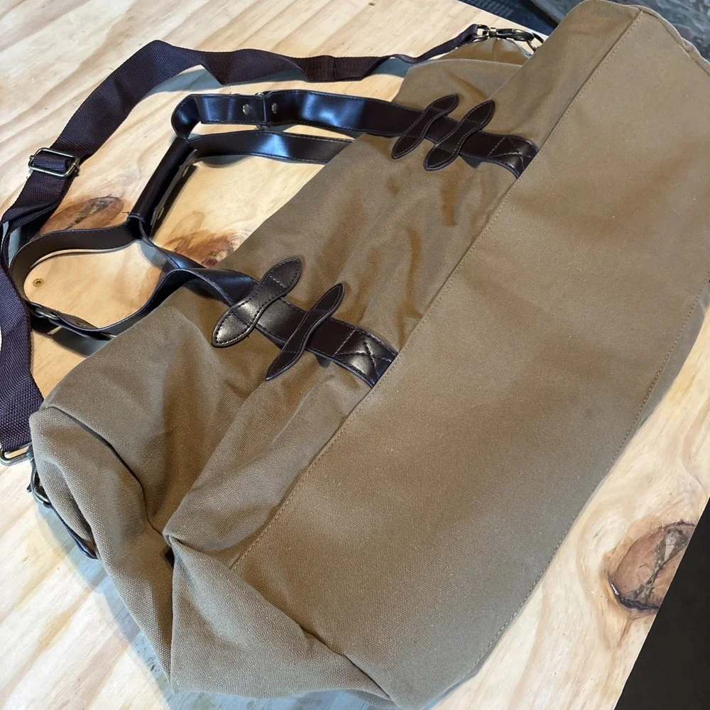 Woodland Creek Deer Embroidered Canvas Duffle Bag 20
